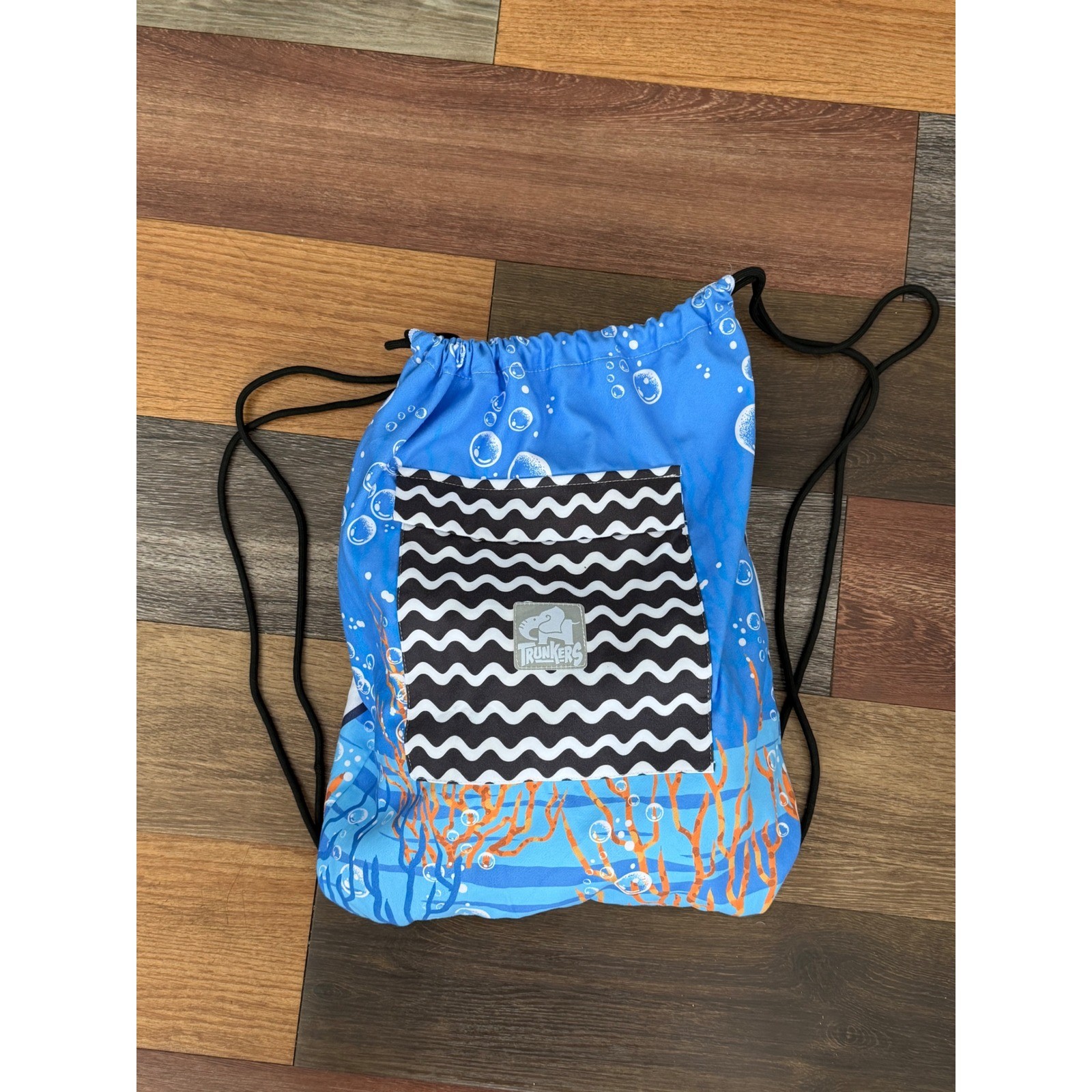 Trunkers Octopus Microfiber Beach Towel Backpack Quick Dry Sand Free Blue NEW