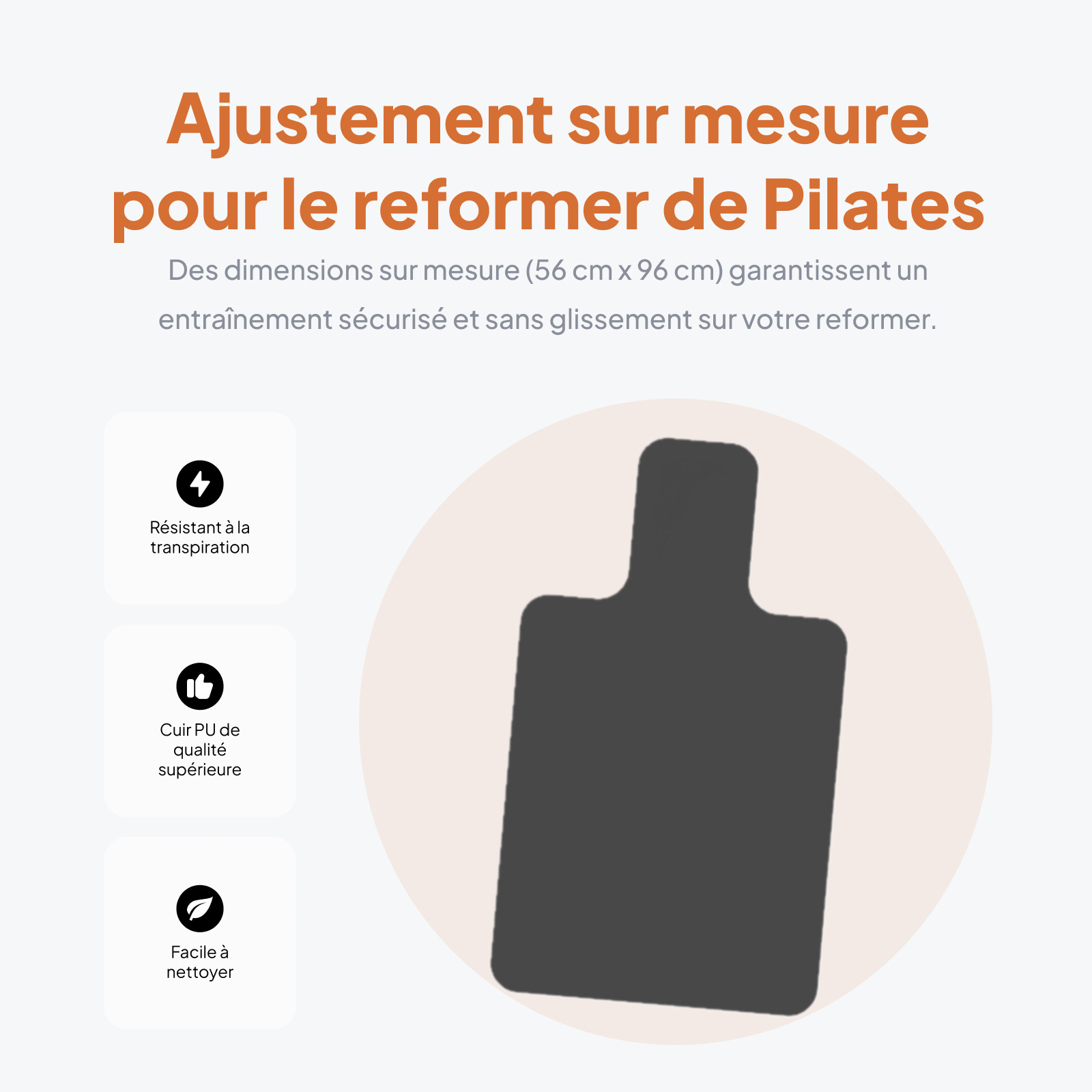 Pilates Reformer Mat Pilates Pad for Reformer Cover