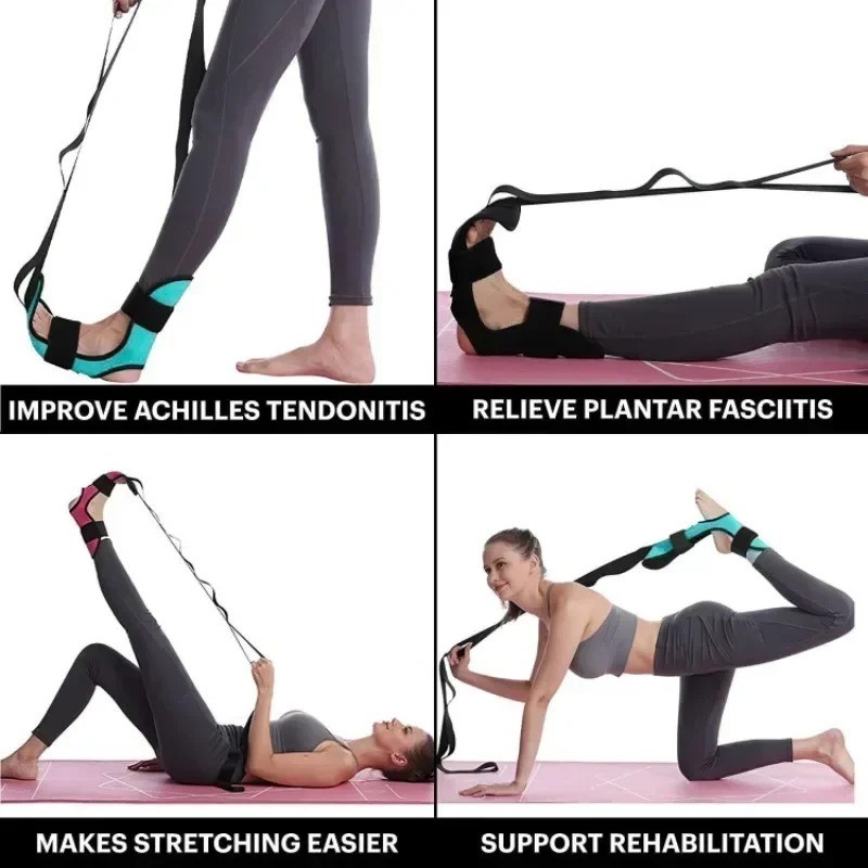 Yoga Stretch Strap Leg Flexibility Band for Fitness & Foot Rehabilitation