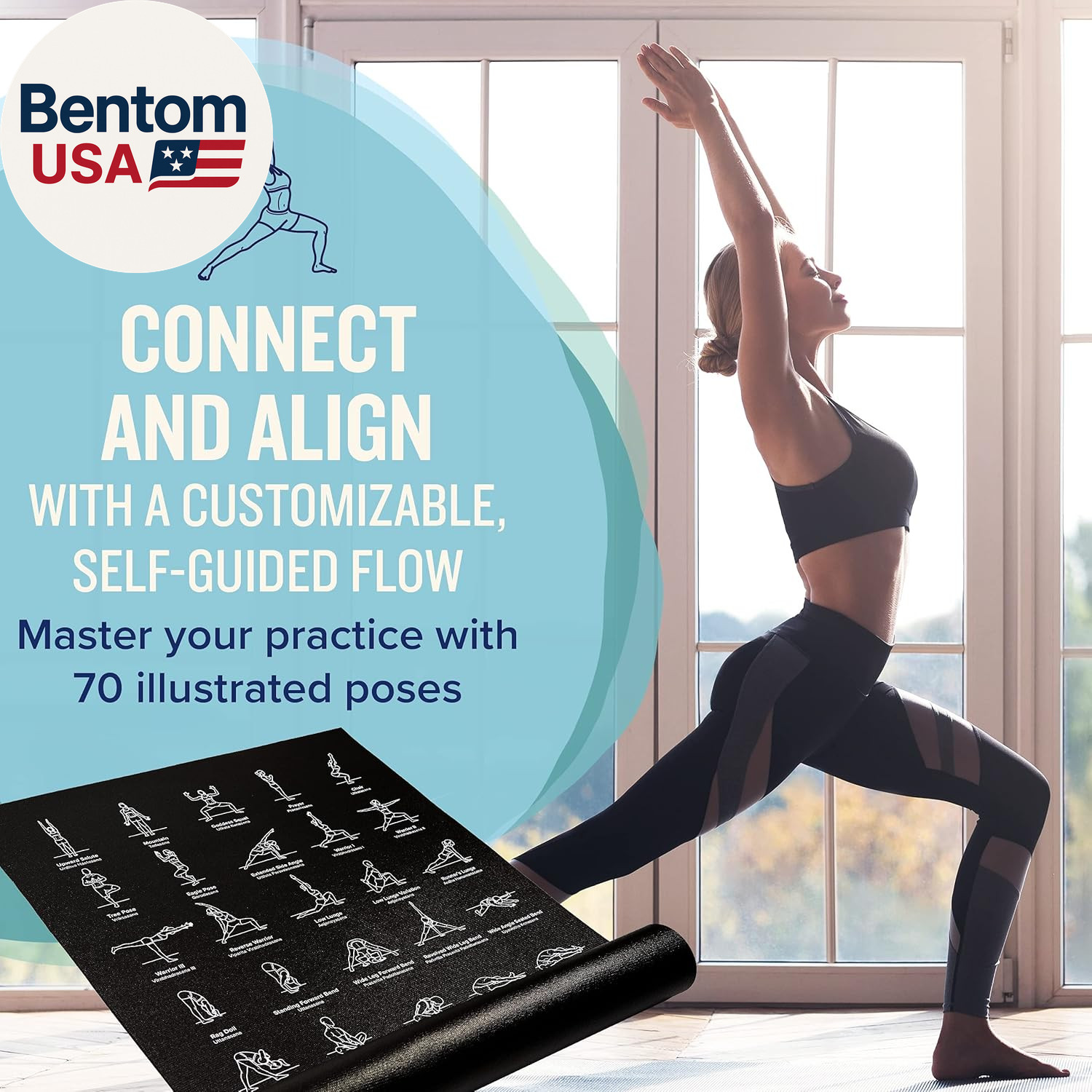 Yoga Mat for Women and Men – Large, 5Mm Thick, 68 Inch Long, Non Slip Exercise M