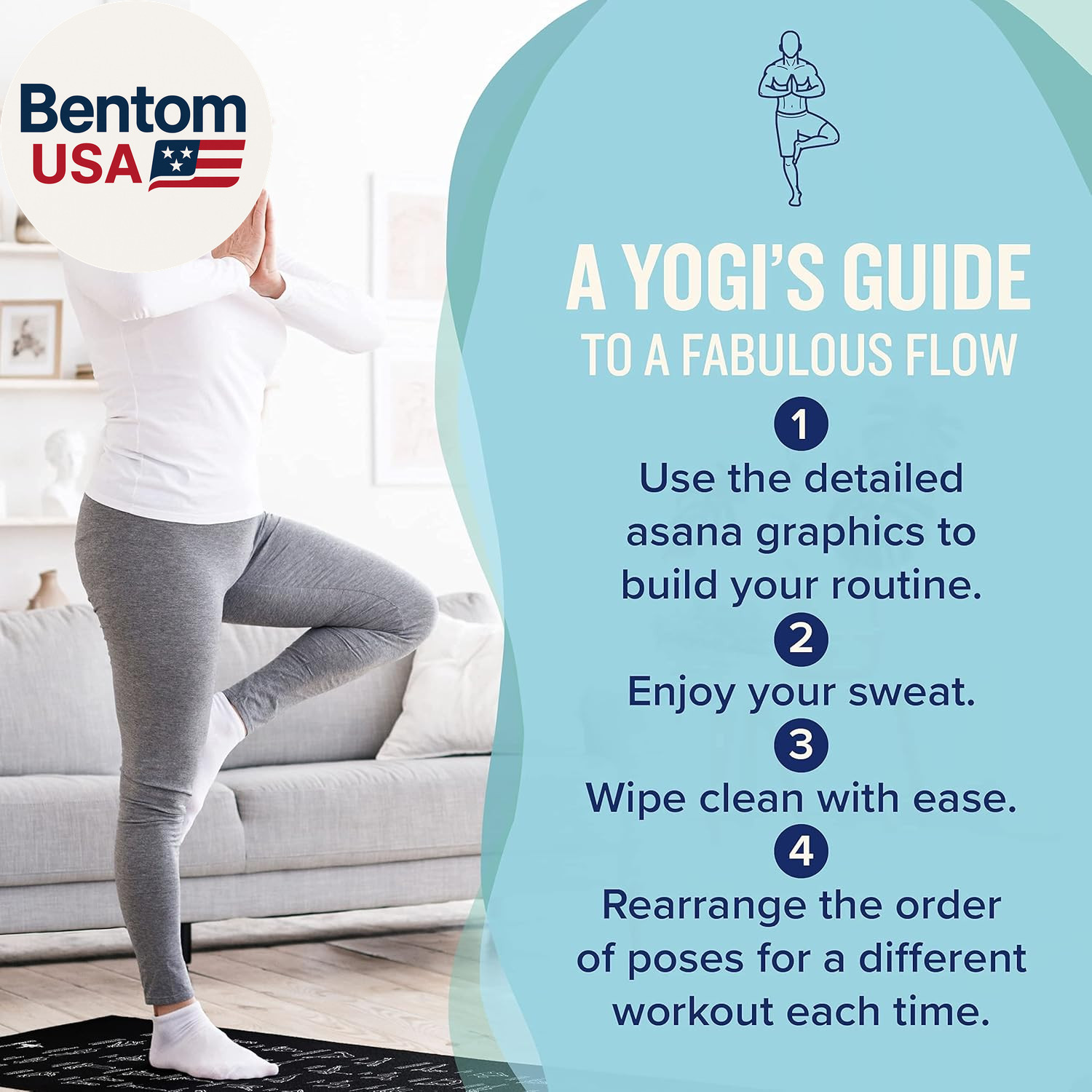 Yoga Mat for Women and Men – Large, 5Mm Thick, 68 Inch Long, Non Slip Exercise M