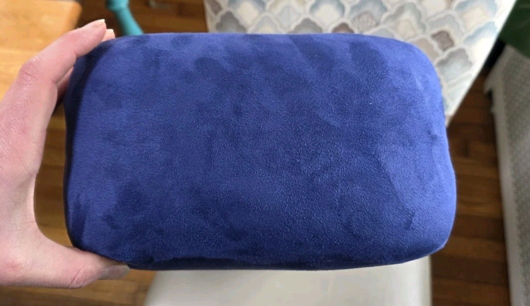 TMNovo Yoga Bolster Pillow Purple / Blue Suede 28&Prime; x 10&Prime; x 6&Prime;