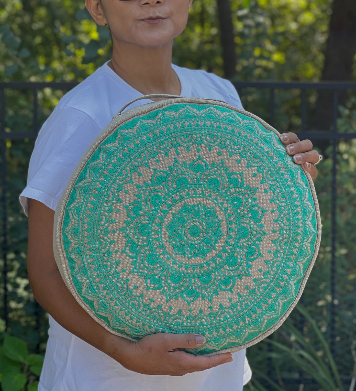 Tibetan Meditation Cushion Traditional Pillow, Comfortable Floor Pillow, Large