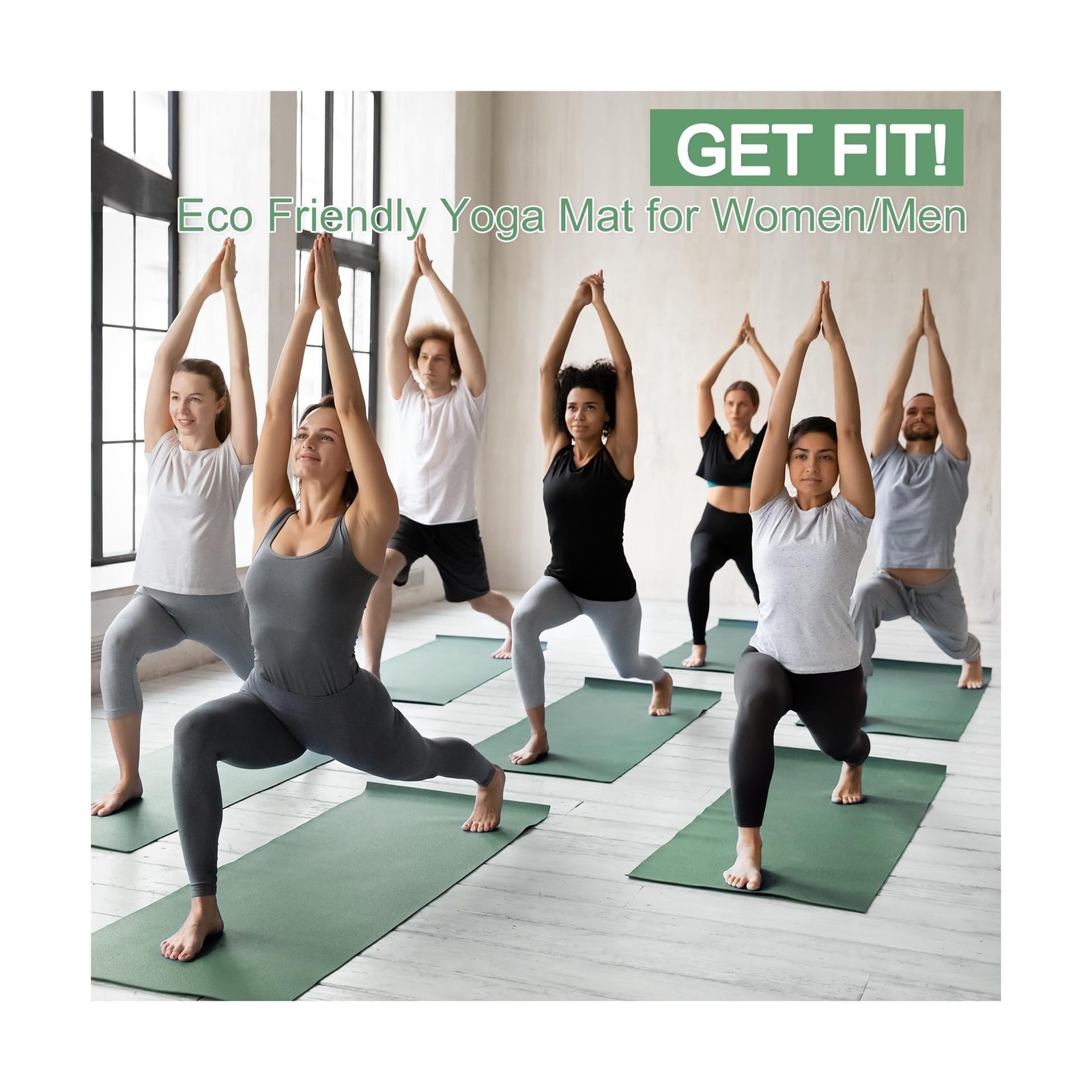 3 mm Thick Yoga Mat Bulk, Non Slip Exercise Workout Fitness Pad for Women Men…