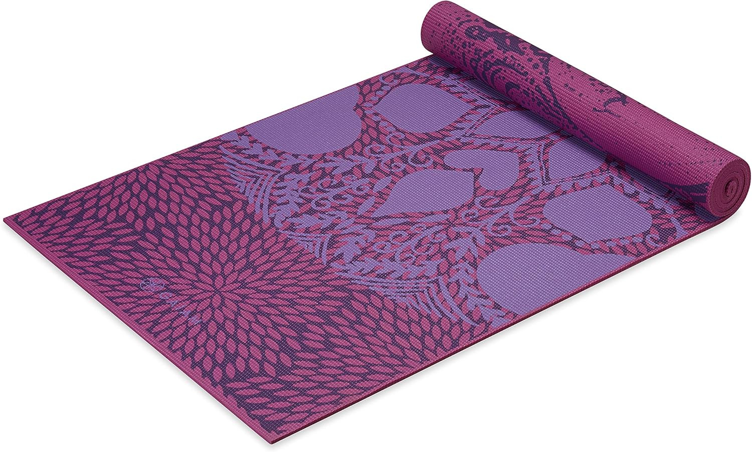 Gaiam Yoga Mat – Premium 6Mm Print Reversible Extra Thick Non Slip Exercise & Fi