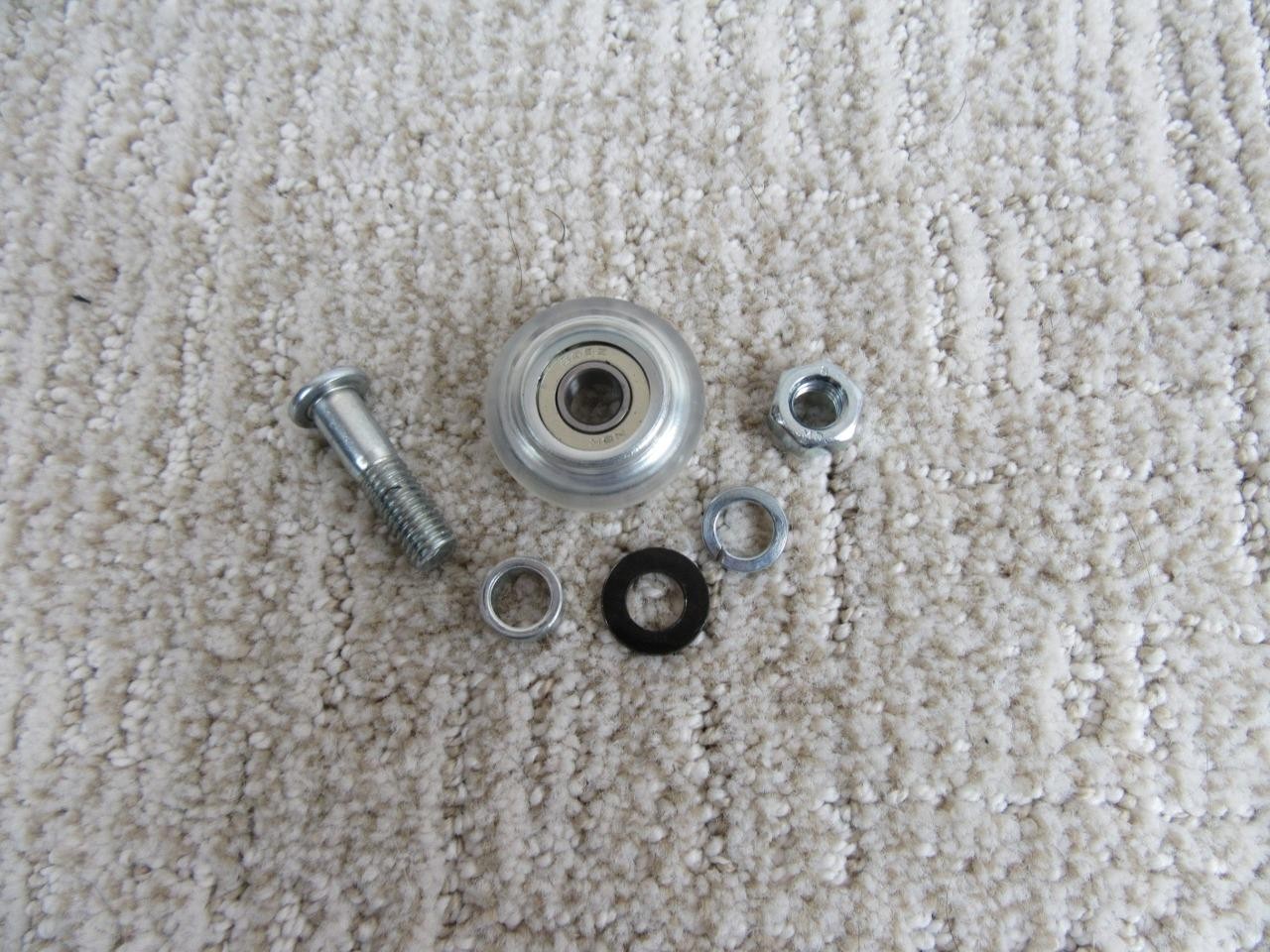 4 *NEW* OEM AEROPILATES 1 1/4&Prime; RUBBER ROLLER WHEELS w/ HARDWARE ~ READY 2 SHIP