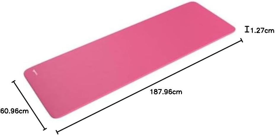Amazon Basics Pink Extra Thick Exercise Yoga Mat with Carrying Strap 74&Prime;L X 24&Prime;W