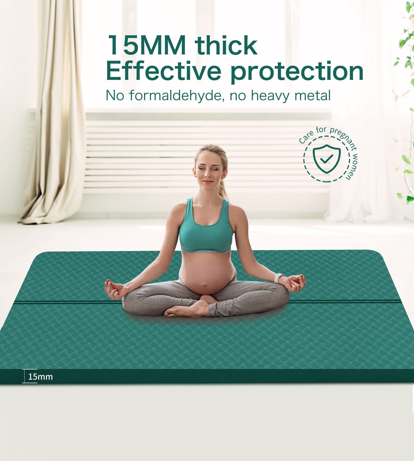 Large Exercise Mat – 15mm/20mm/30mm Thick Yoga Mat | Workout Mat for Fitness,…