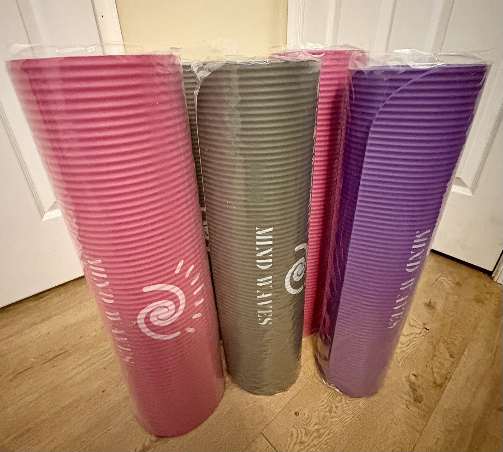 Yoga Mats Multi Purpose pink, grey, purple