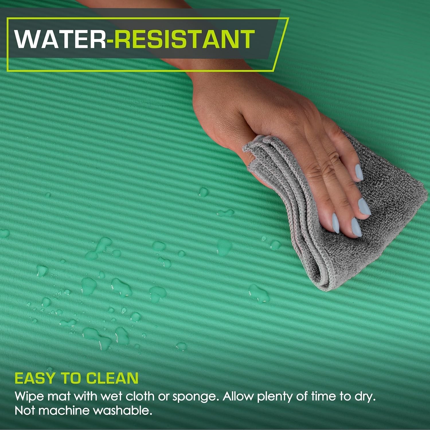 Comfort Foam Yoga Mat ½” Thick, 71-Inch Length – Water-Resistant & Durable