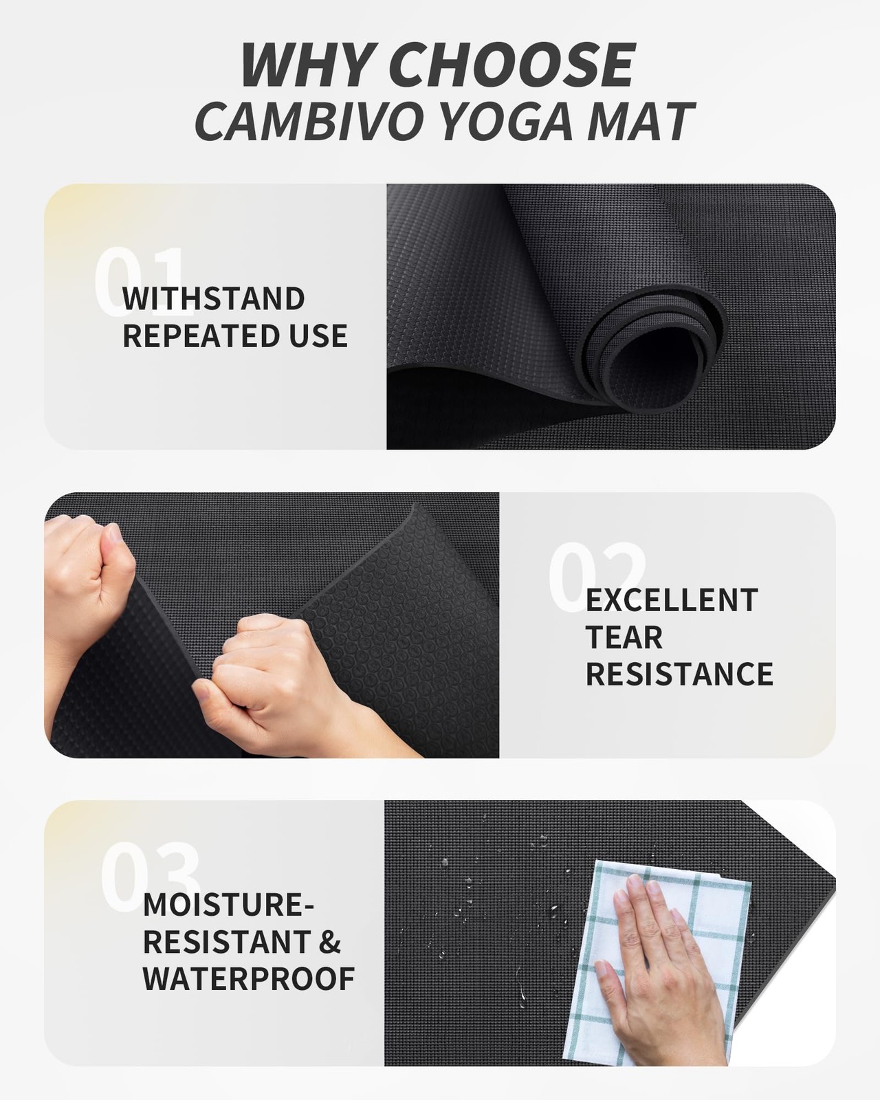 Yoga Mat for Women and Men, Extra Long and Wide Exercise Mat(84&Prime; x 30&Prime; x 1/4 …