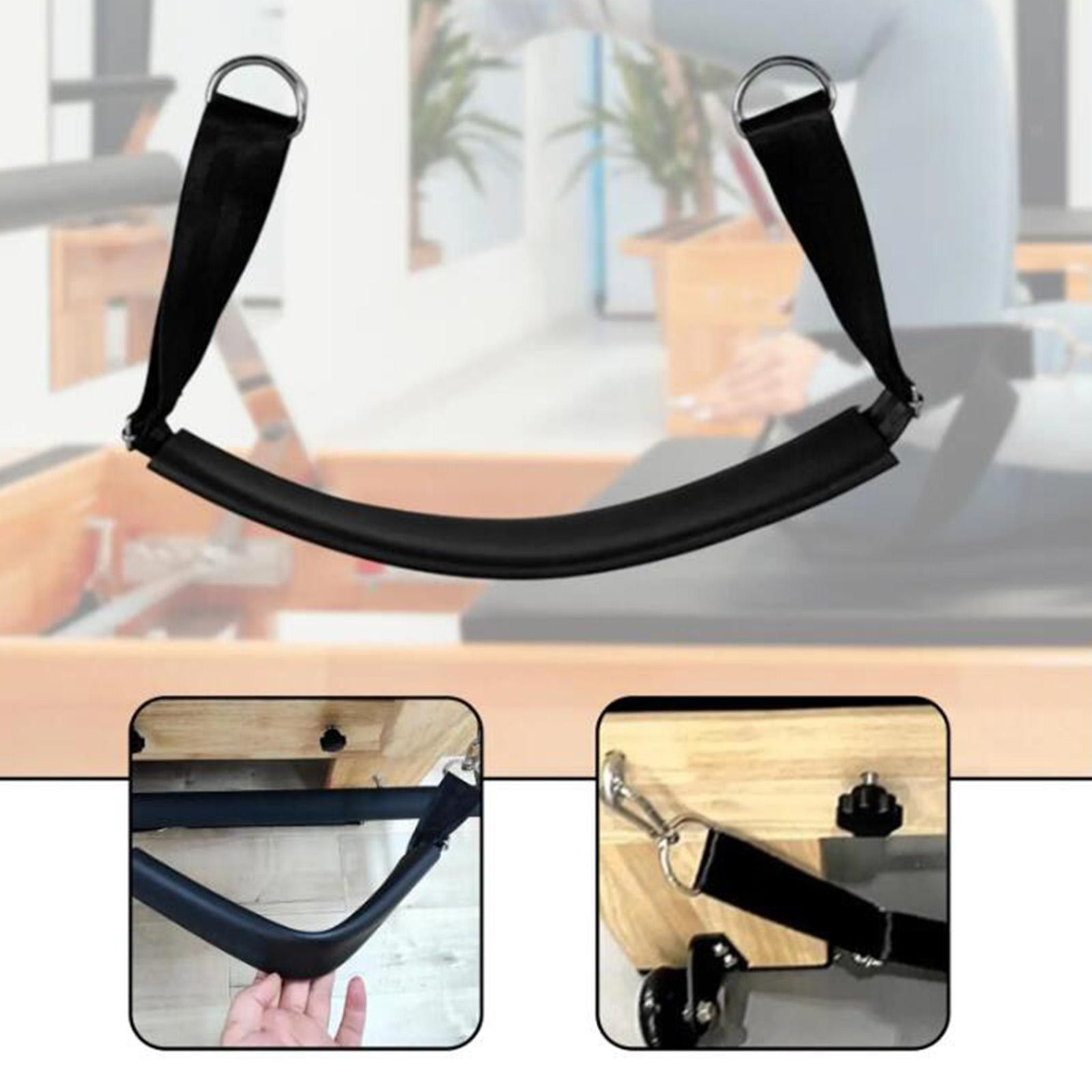 Pilates Foot Strap with Rings Easy to Install Enhance Flexibility Yoga Belt for