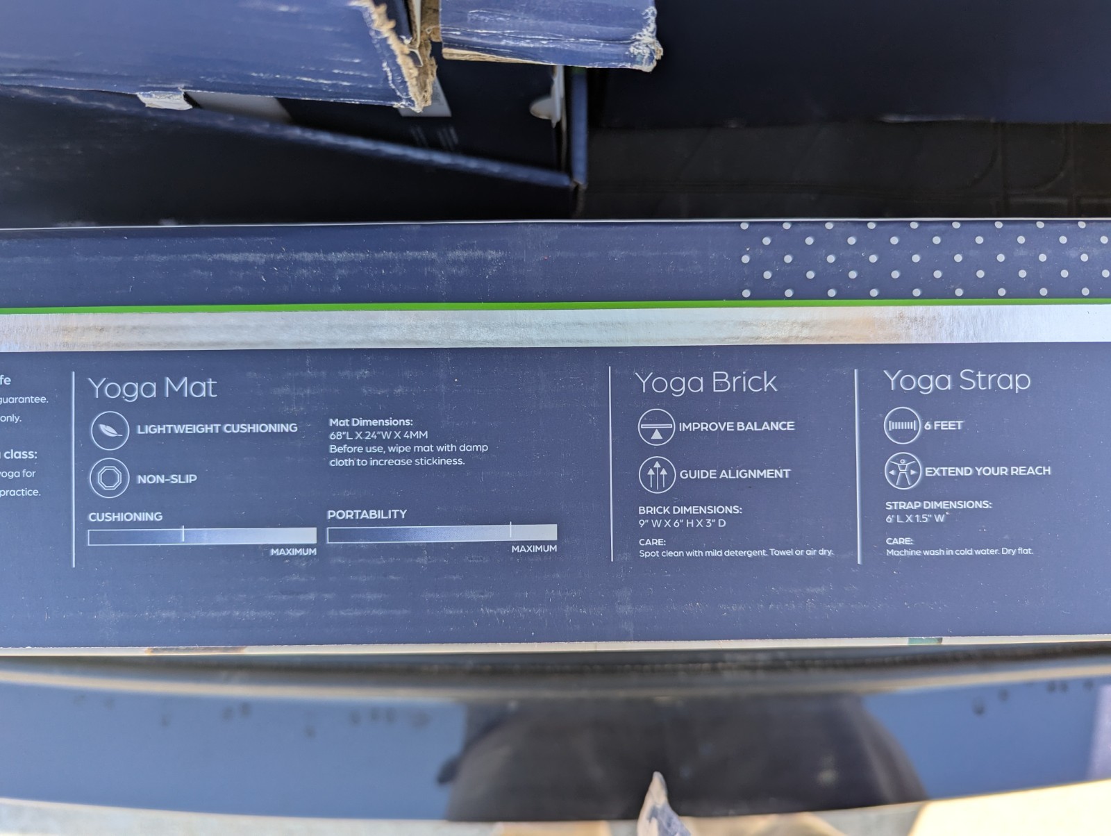 GAIAM YOGA Beginners Kit – NIB – Mat, 6&prime; Strap, Block, Digital Classes