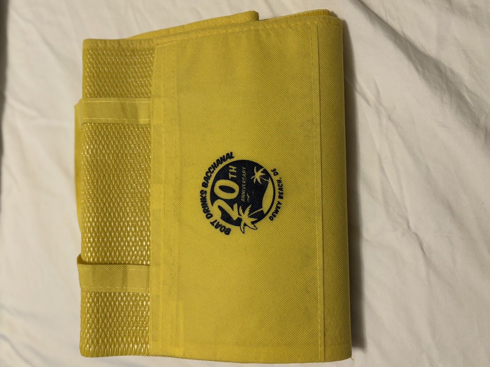 Yellow Beach / Yoga Mats Inflatable Pillow Attached Carry Straps New* Lot #4