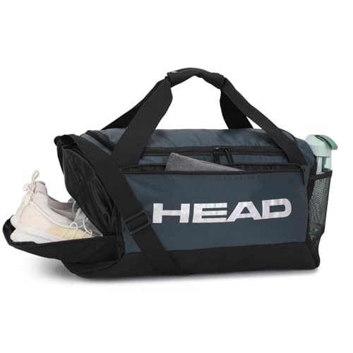 45L Waterproof Tennis Duffel Bag for Men, Large Capacity Sports Gym Bags Navy