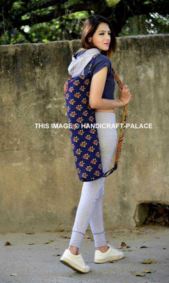 5 PC Wholesale Lot Mandala Yoga Mat Long Fitness Carrier Bag with Shoulder Strap