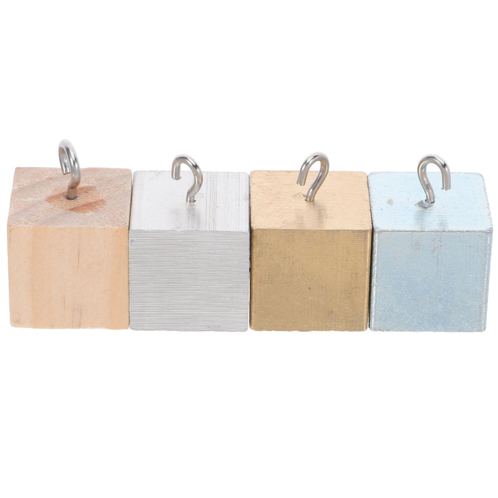 4 Pcs Teaching Density for Science Wood Classroom