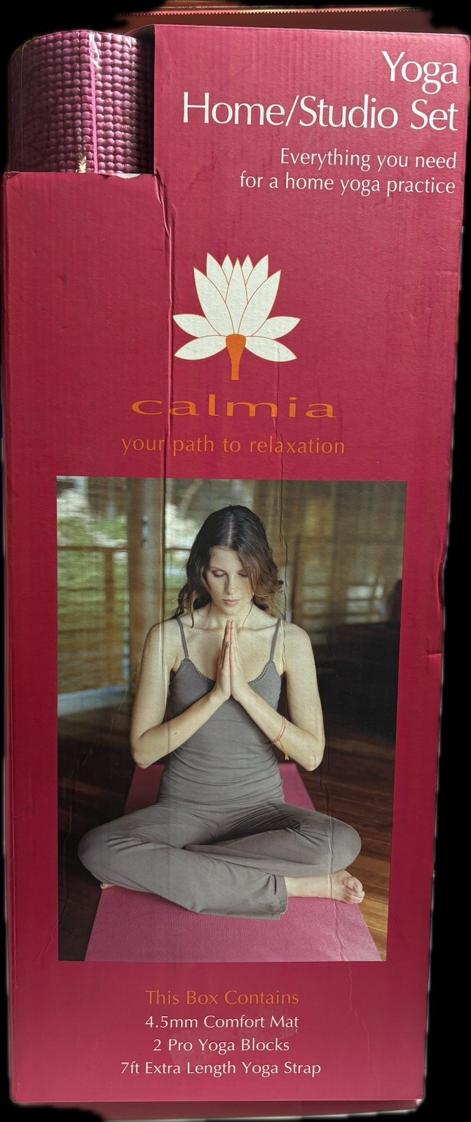 Calmia Yoga Home/Studio Set Mat Blocks Strap Pink