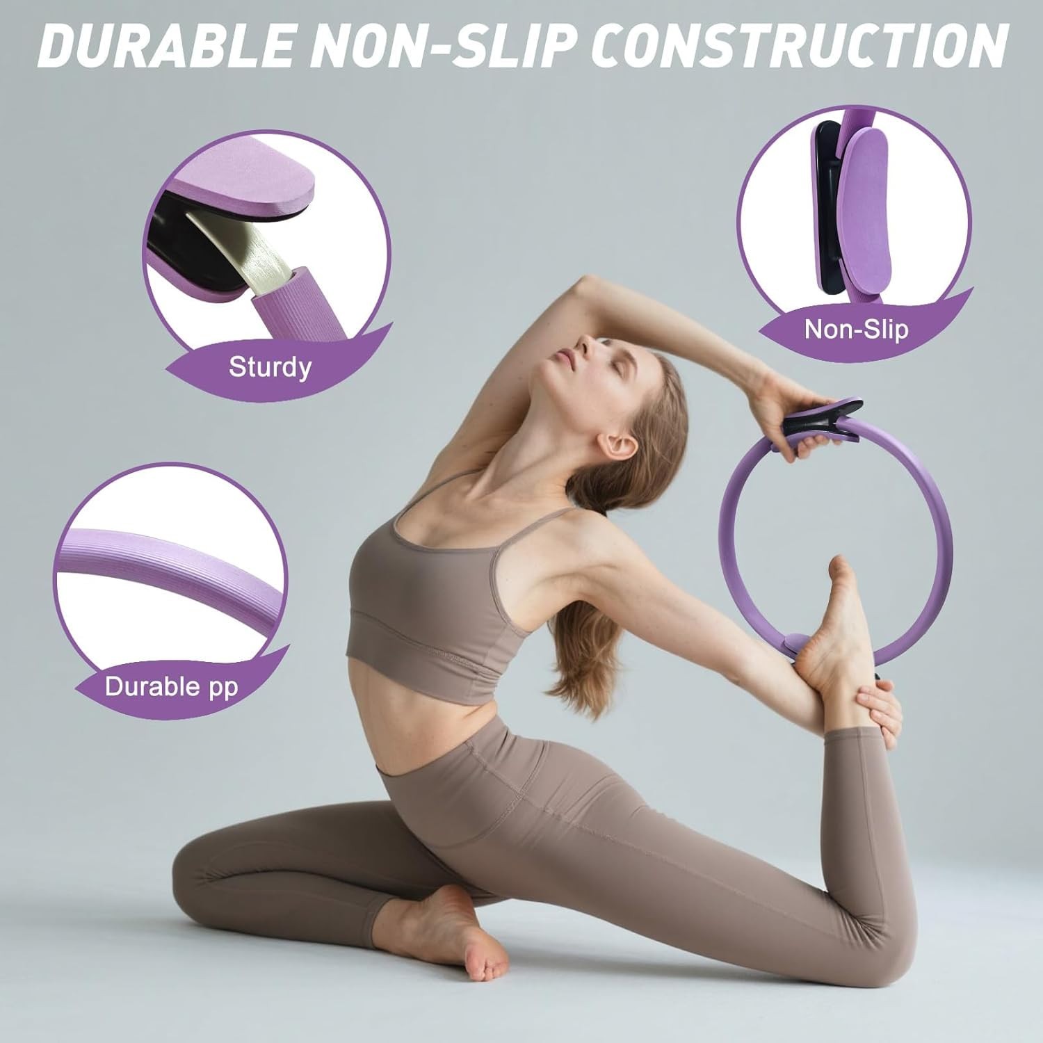 Women&rsquo;s Home Pilates Set: Pilates Ring and Ball Combo W/Res Bands, Starter Kit