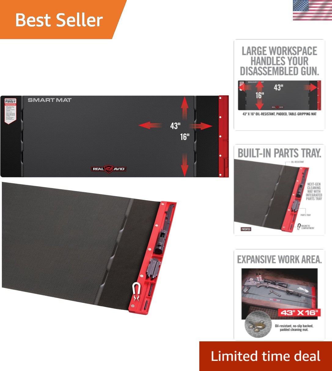 Smart Mat Options – Choose 47.25”x19.5” XXL Mat or 43&Prime;x16&Prime; Universal Smart Gu…