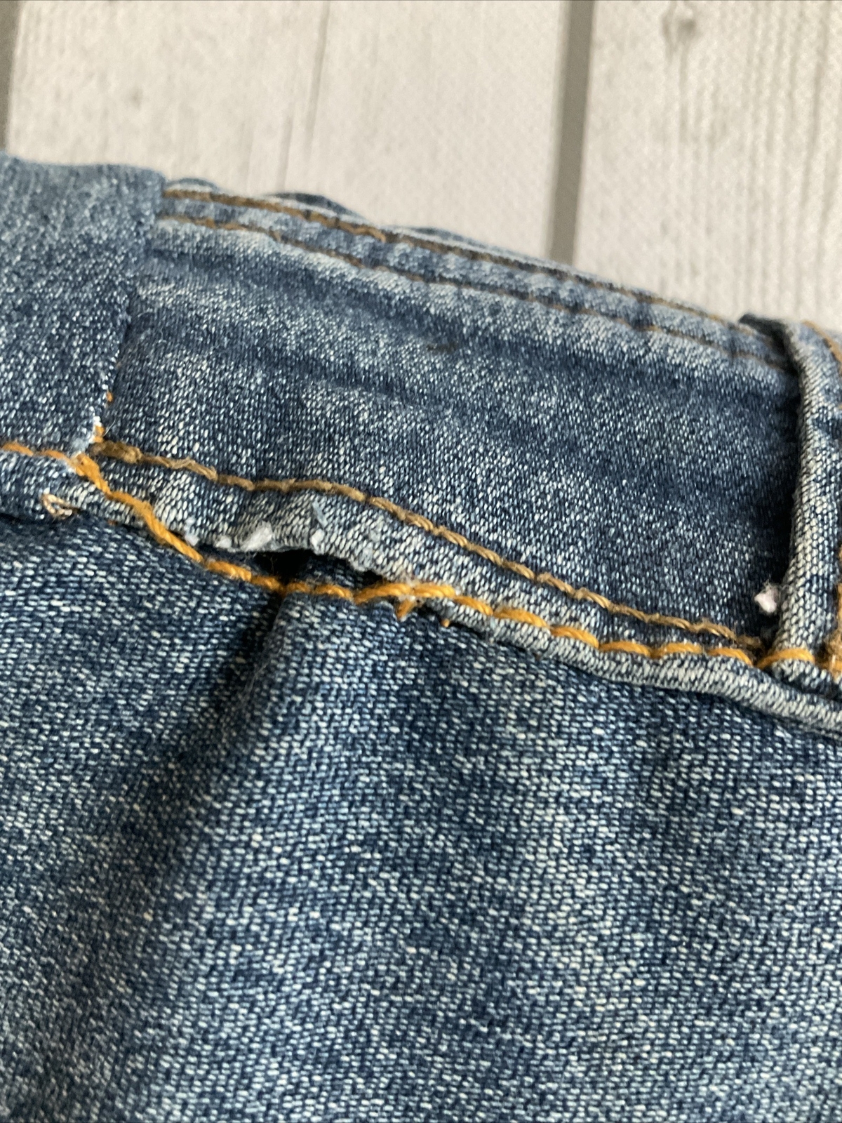Yoga Mat Carry Bag Shoulder Boho OOAK Retro Distressed Upcycle Denim Blue Jeans