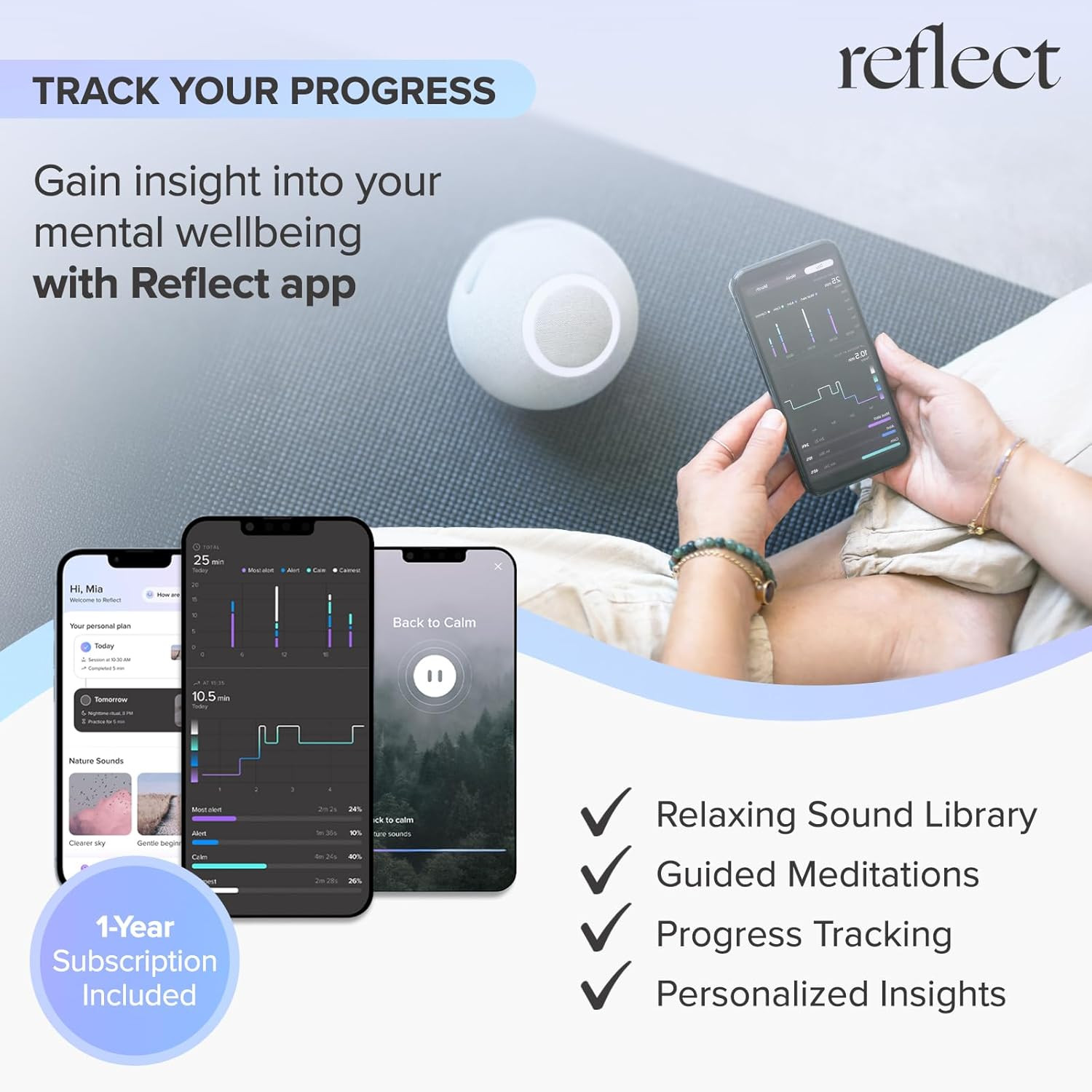 Reflect Orb: Use Biofeedback to Help with Relaxation | Calming Tangible Exper