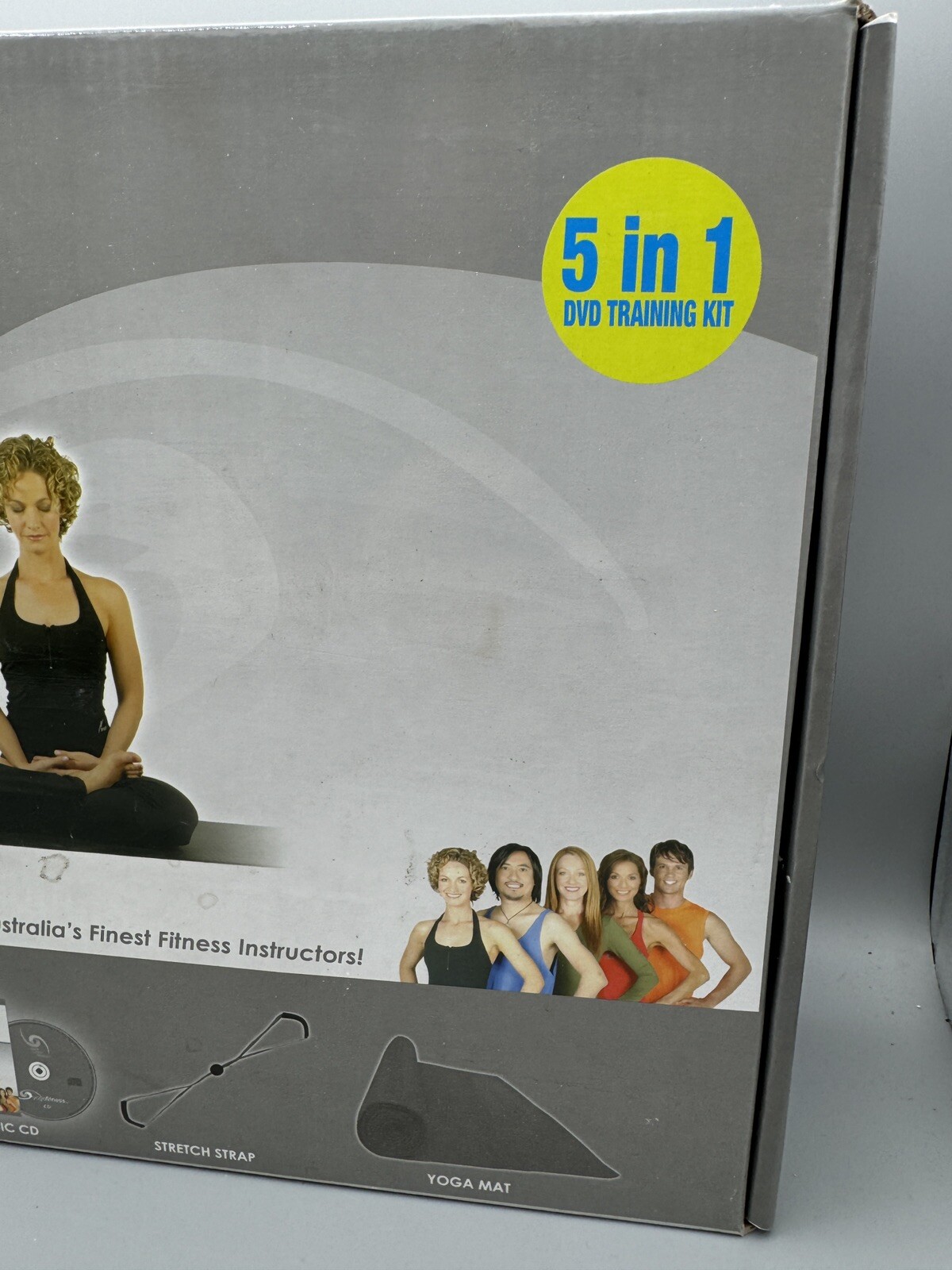 Complete Yoga Kit DVD Training Bundle Yoga Mat Workout Book Stretch Strap SDS