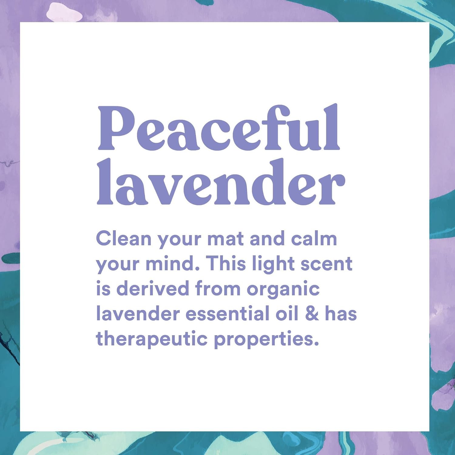 ASUTRA Yoga Mat Cleaner Spray (Peaceful Lavender), 4 fl oz – No Slippery Residue