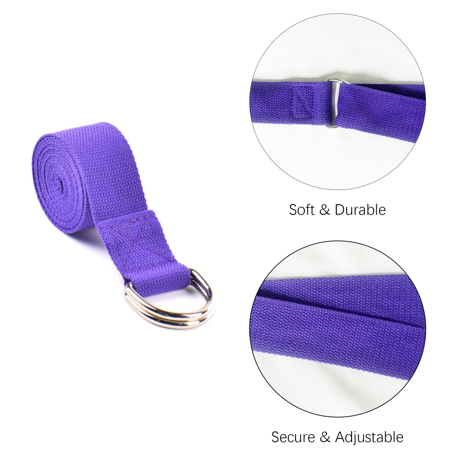 SAMTKA 2 Yoga Blocks Supportive Accessories including 2 Knee Pads, L, Purple