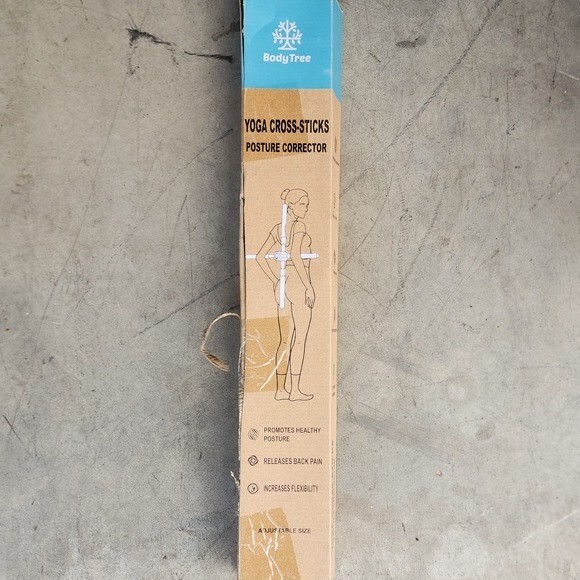 Body Tree Posture Corrector Yoga Cross Stick Adjustable Compact Light Mint