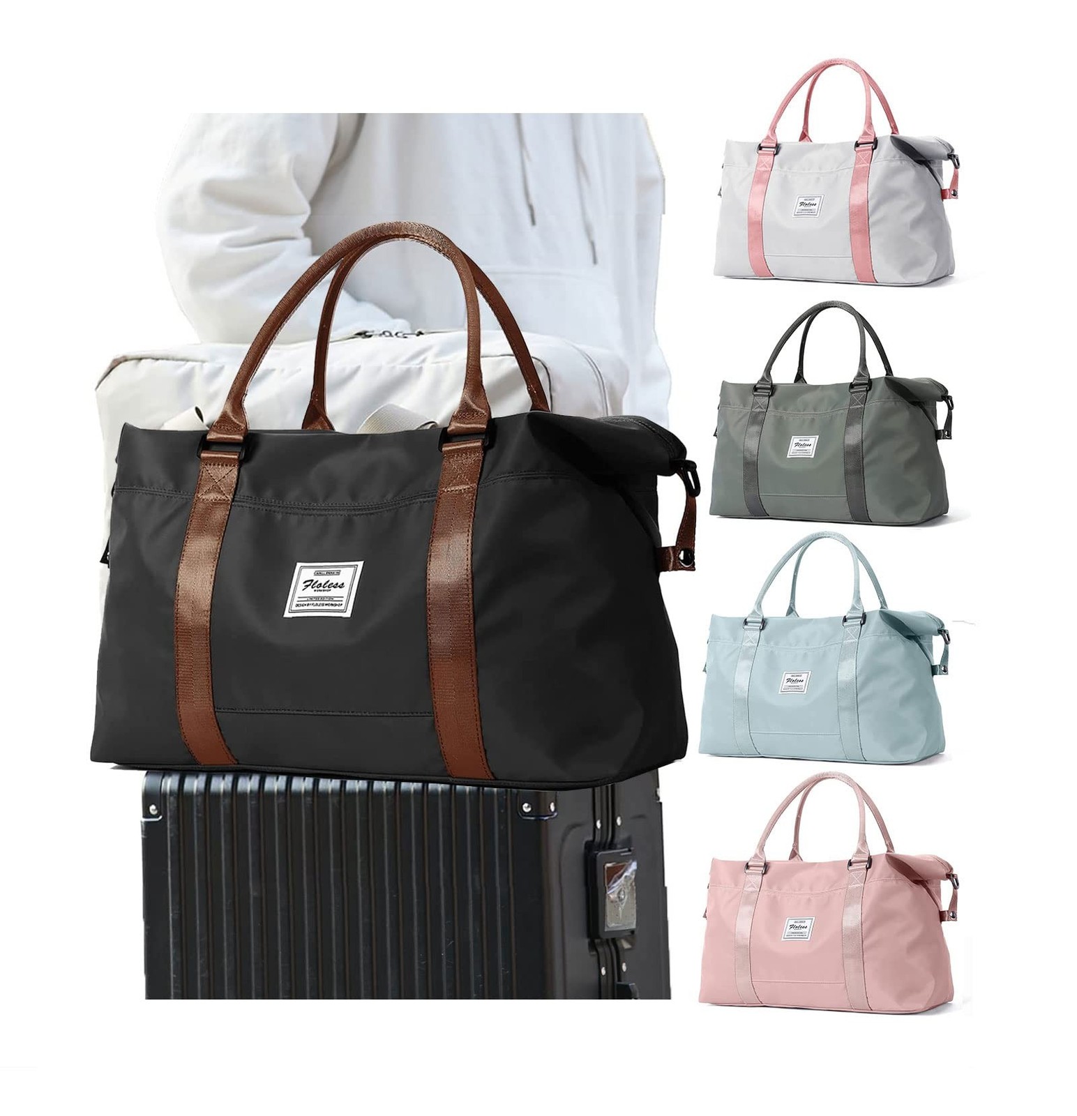 Sport Travel Duffle Bag Large Gym Tote Bag for Women, Weekender Bag Carry on …