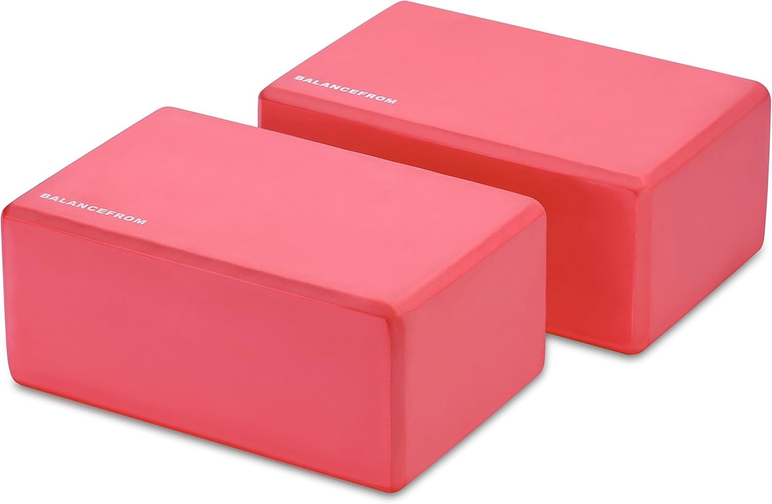 Set of 2 High Density Yoga Blocks – 9&Prime;x6&Prime;x4&Prime; – Non-Slip Foam for Stability