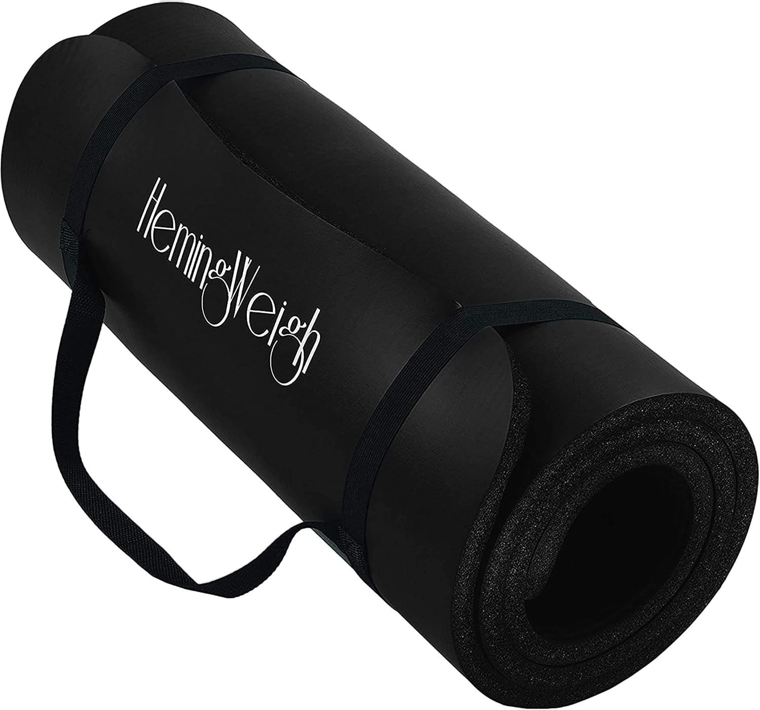 Durable Non Slip Exercise Mat 70 Inch x 23 Inch Black Ideal for Yoga and Pilates