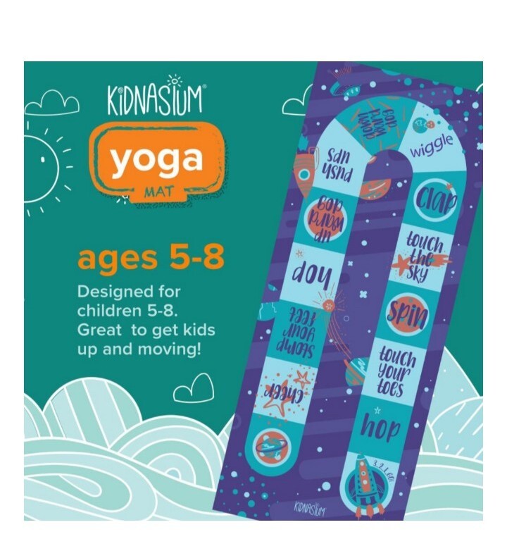 Kidnasium Kids Yoga Mat – 60” x 24” Yoga Mat for Kids Oriented 3mm Thick