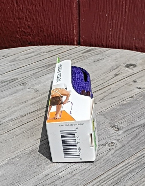 Gaiam 6 Foot Yoga Strap Blue New In Box Stretch Exercise Fitness Strap