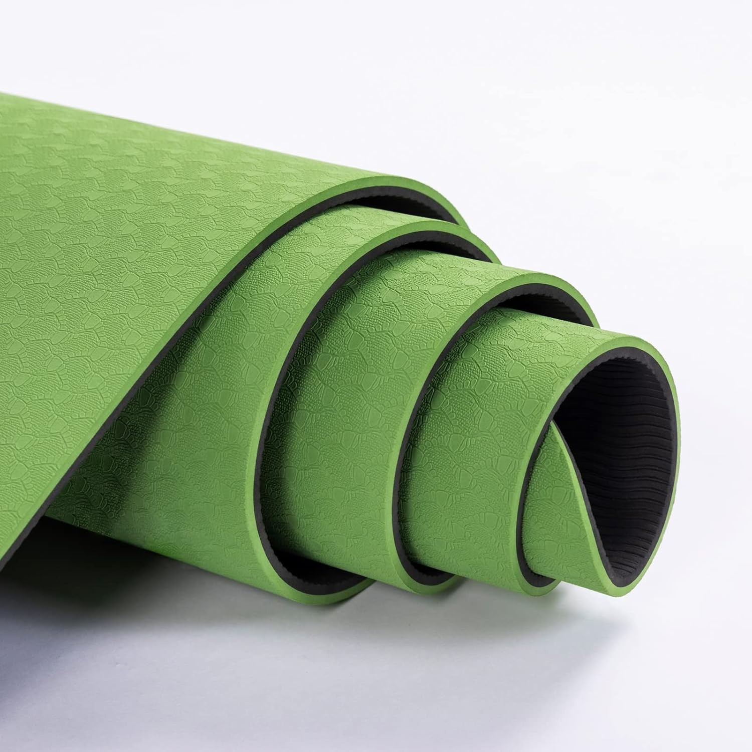 1/4&Prime; Thick Non-Slip TPE Yoga Mat with Carry Strap – Comfort Meets Durability