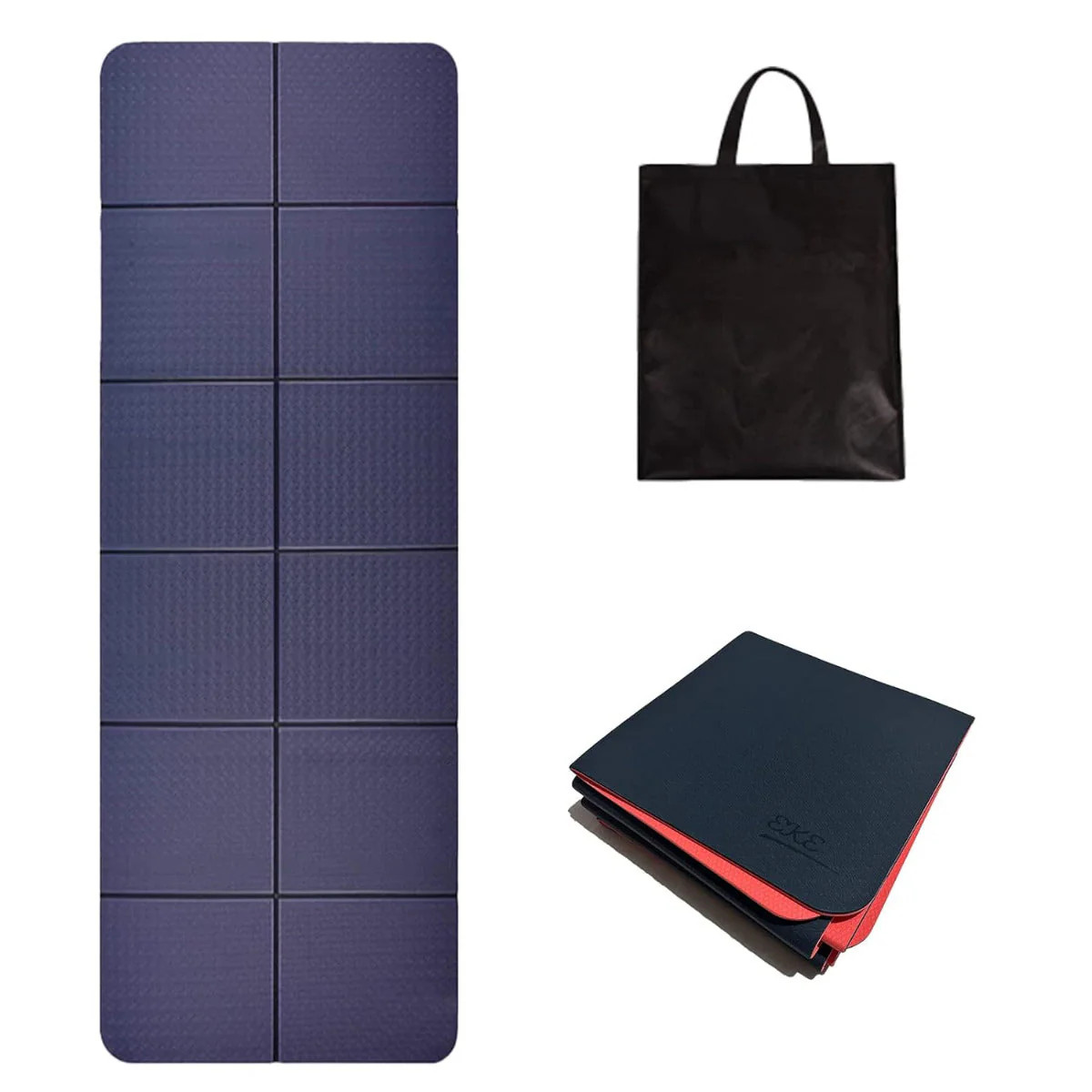 Travel Yoga Mat Non Slip Foldable, Portable Foldable for Home Travel
