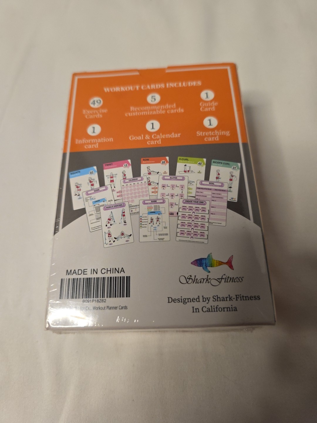FLEXIES PILATES BAR WORKOUT CARDS 58 Card-Deck by Shark Fitness Brand NEW