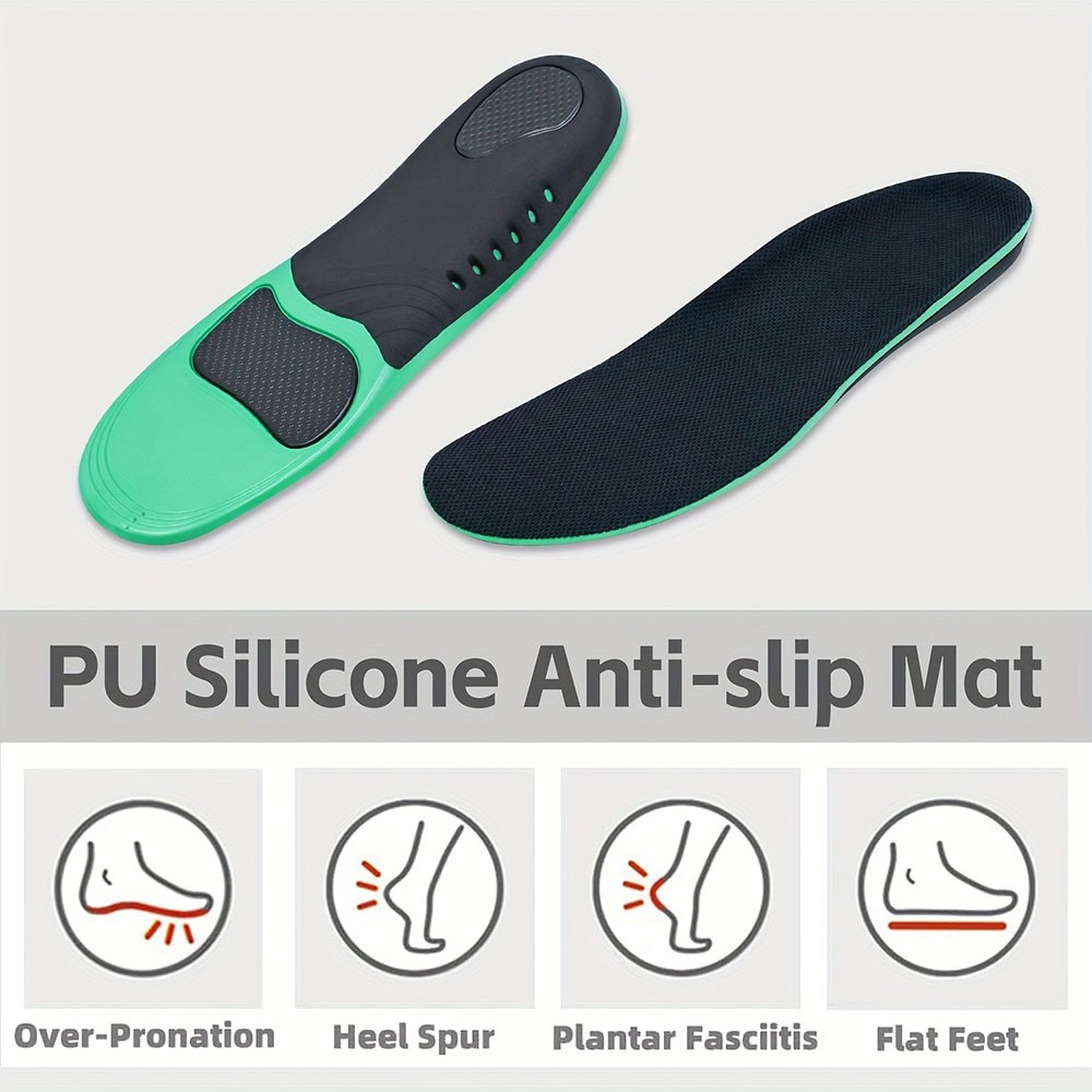 Shock-Absorbent Stable Insoles with Arch Support Designed for Both Men And Women