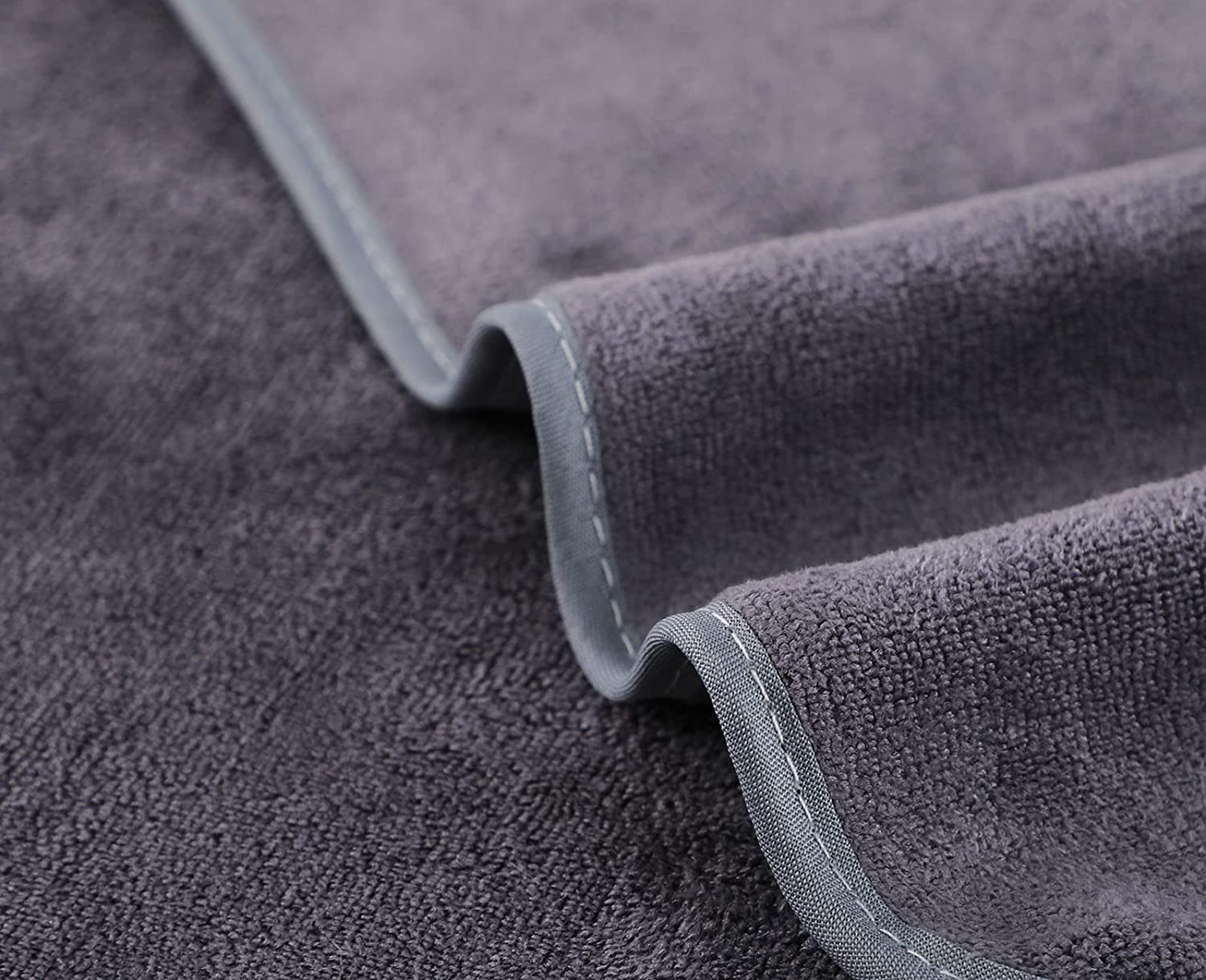 Wuwahold Microfiber Gym Towels Bigger Size 3P-15×31 inches, Grey+blue+purple