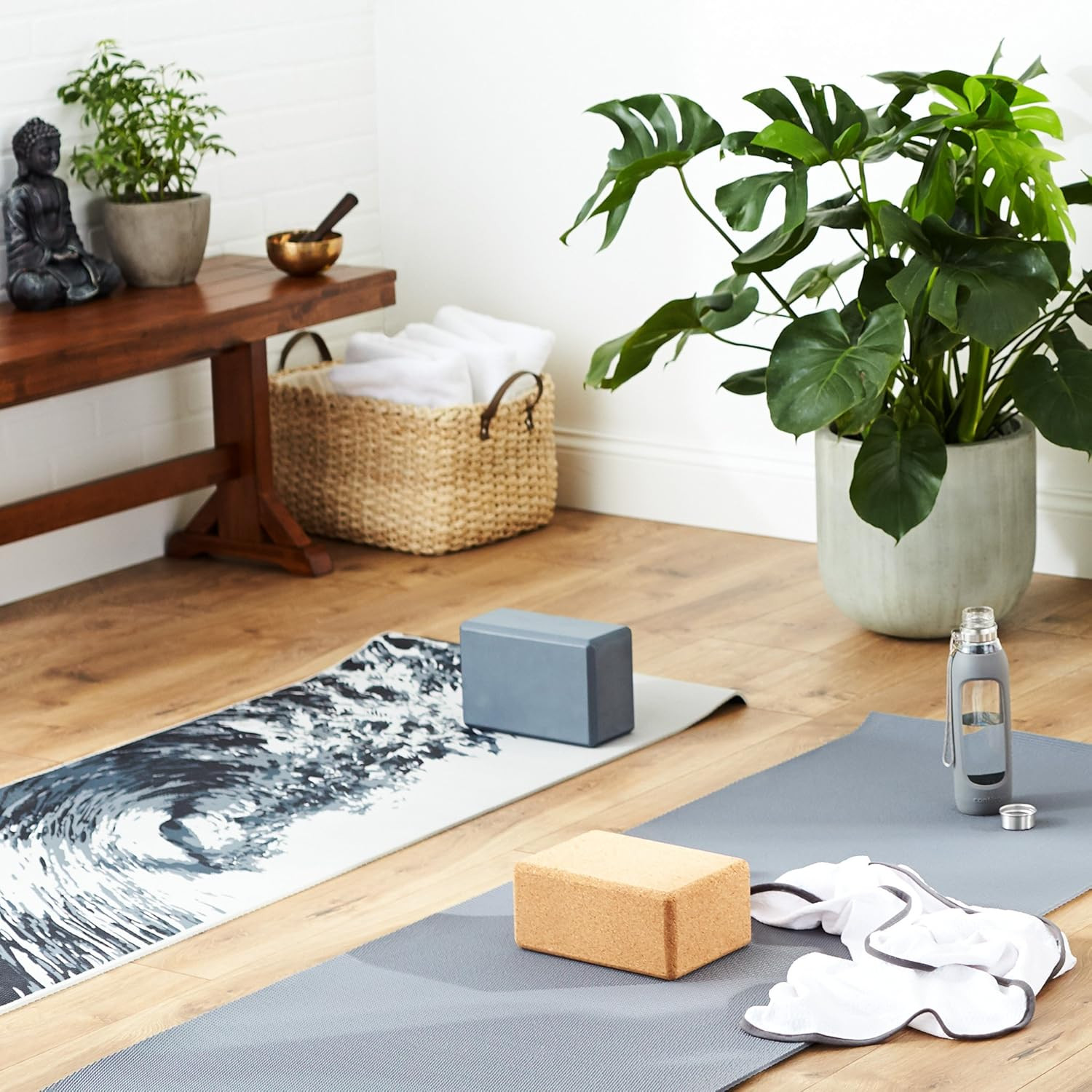Fine-Grain Yoga Block – Lightweight, Extra Firm Home Gym Accessory