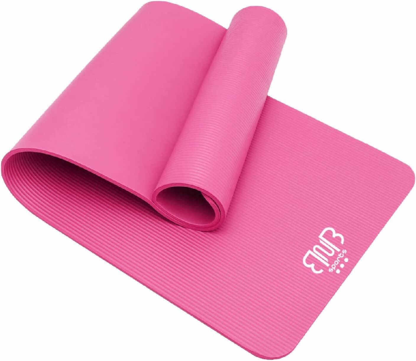 rutschfeste Gymnastikmatte, Rosa Yogamatte Stretching – Premium NBR Sportmatte