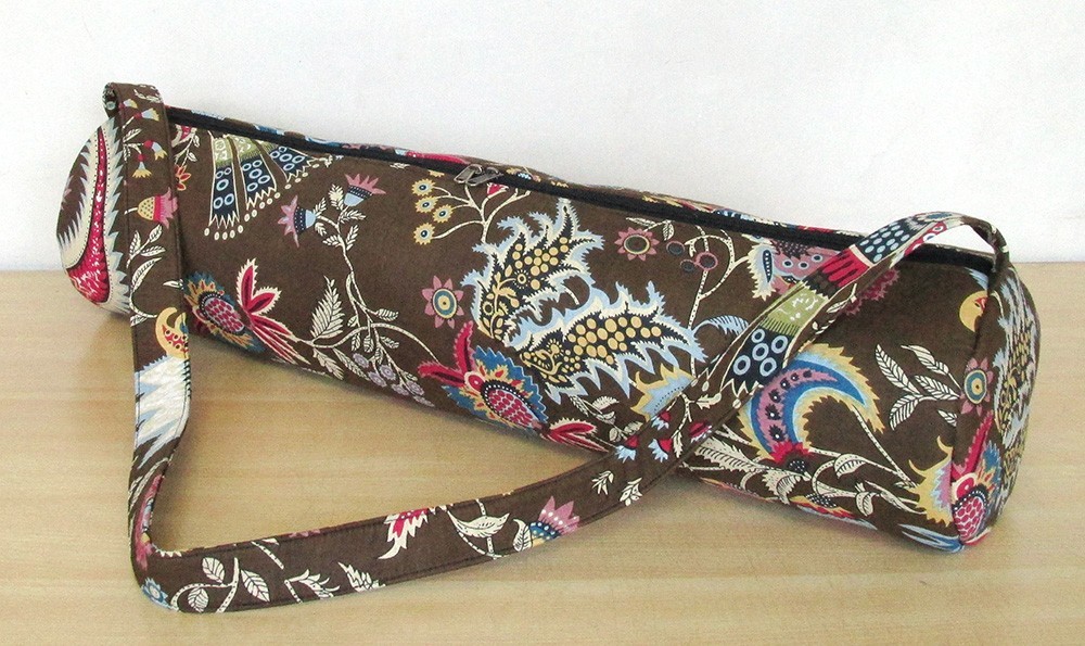 Indian Brown Crown Yoga Mat Carrier Bag Mandala Large Shoulder Strap