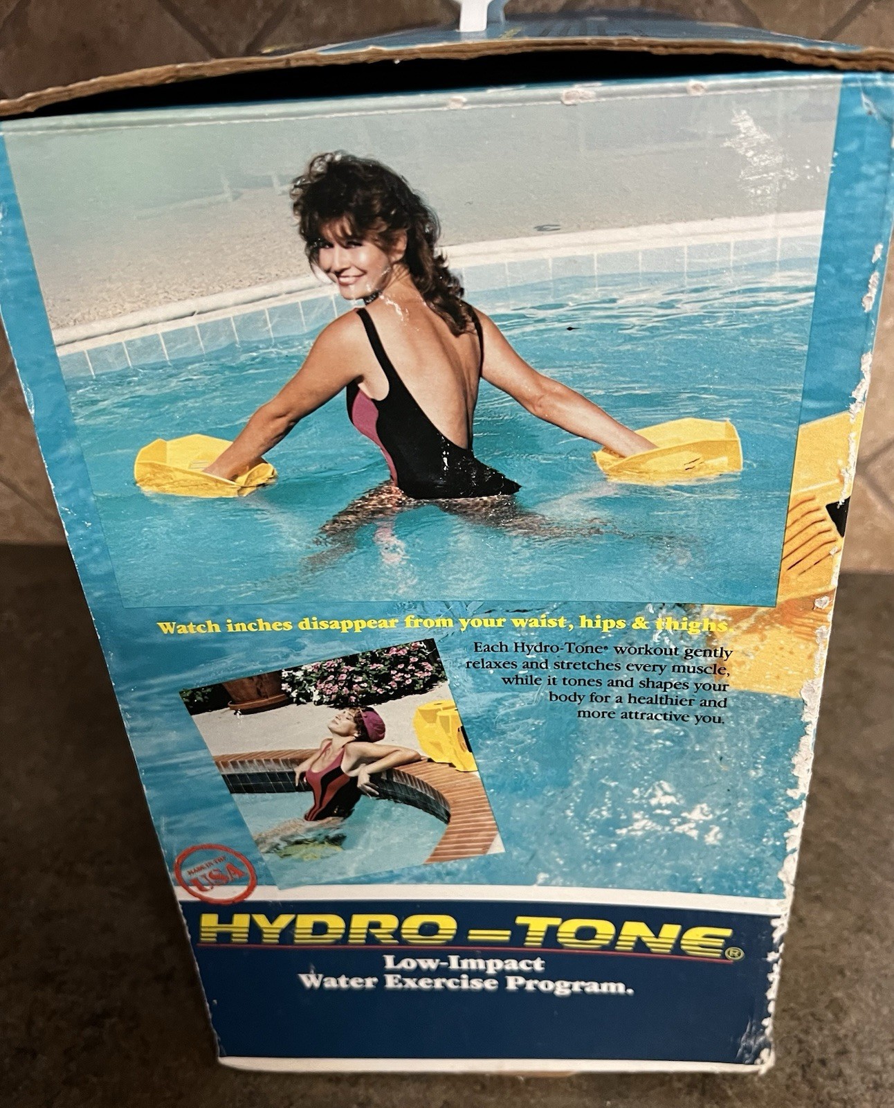 Pair Hydro Tone Aquatic Exercise Systems Water Resistance Dumbells System Box