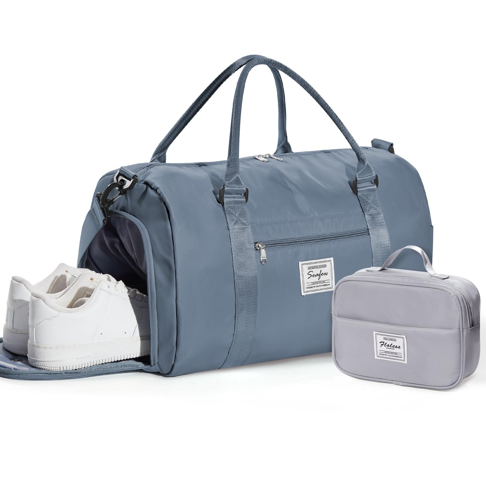 Gym Bag Womens Mens with Shoes Compartment and Wet Pocket Travel Duffel Bags …