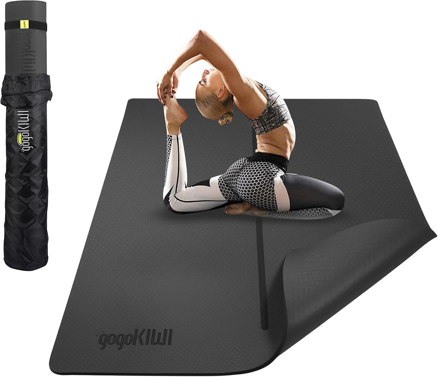 Large Yoga Mat (6&rsquo;X4&prime;) – 1/4&Prime; & 1/2&Prime; Thick Exercise Mats for Home Workout, Extra