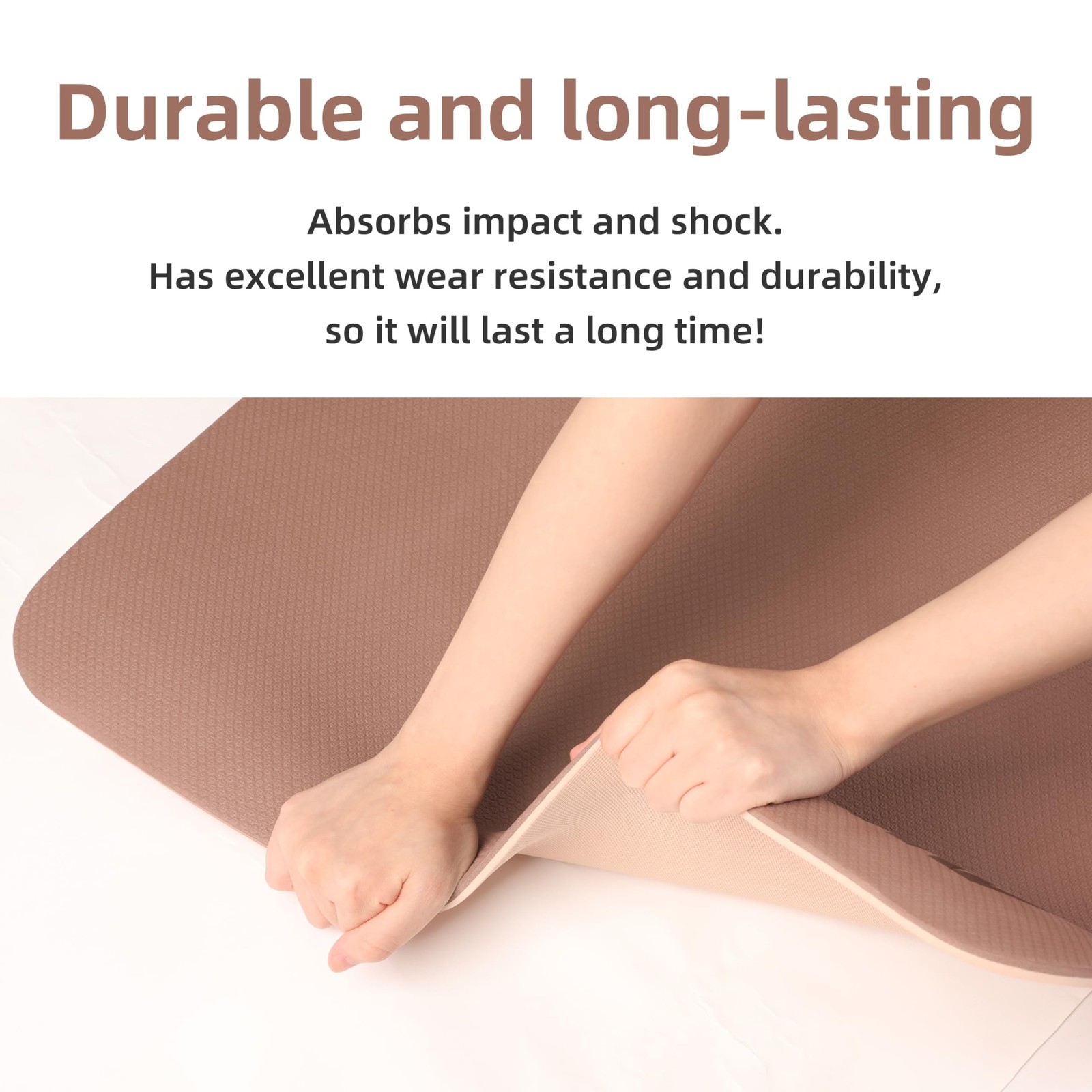 PAIDU Yoga Mat Non Slip Anti-tear,extra thick-2/5 inch（10MM）High R