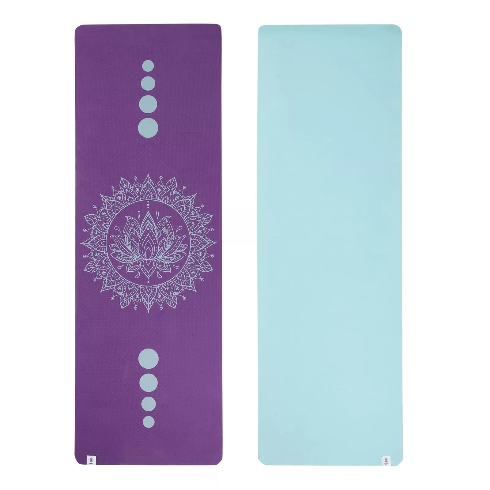 SINT Premium Print Reversible Non Slip Yoga Workouts Mat With Free Tote Bag