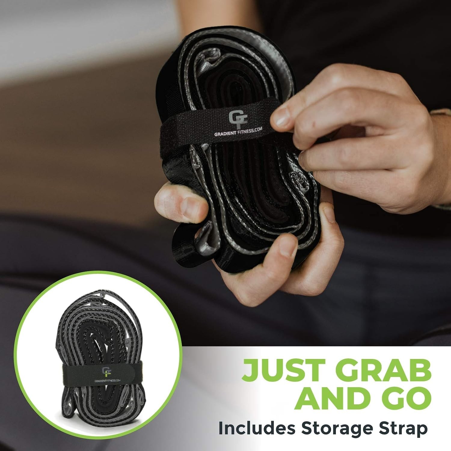 Stretching Strap for Physical Therapy, 12 Multi-Loop Stretch Strap 1&Prime; W x 8&prime; …