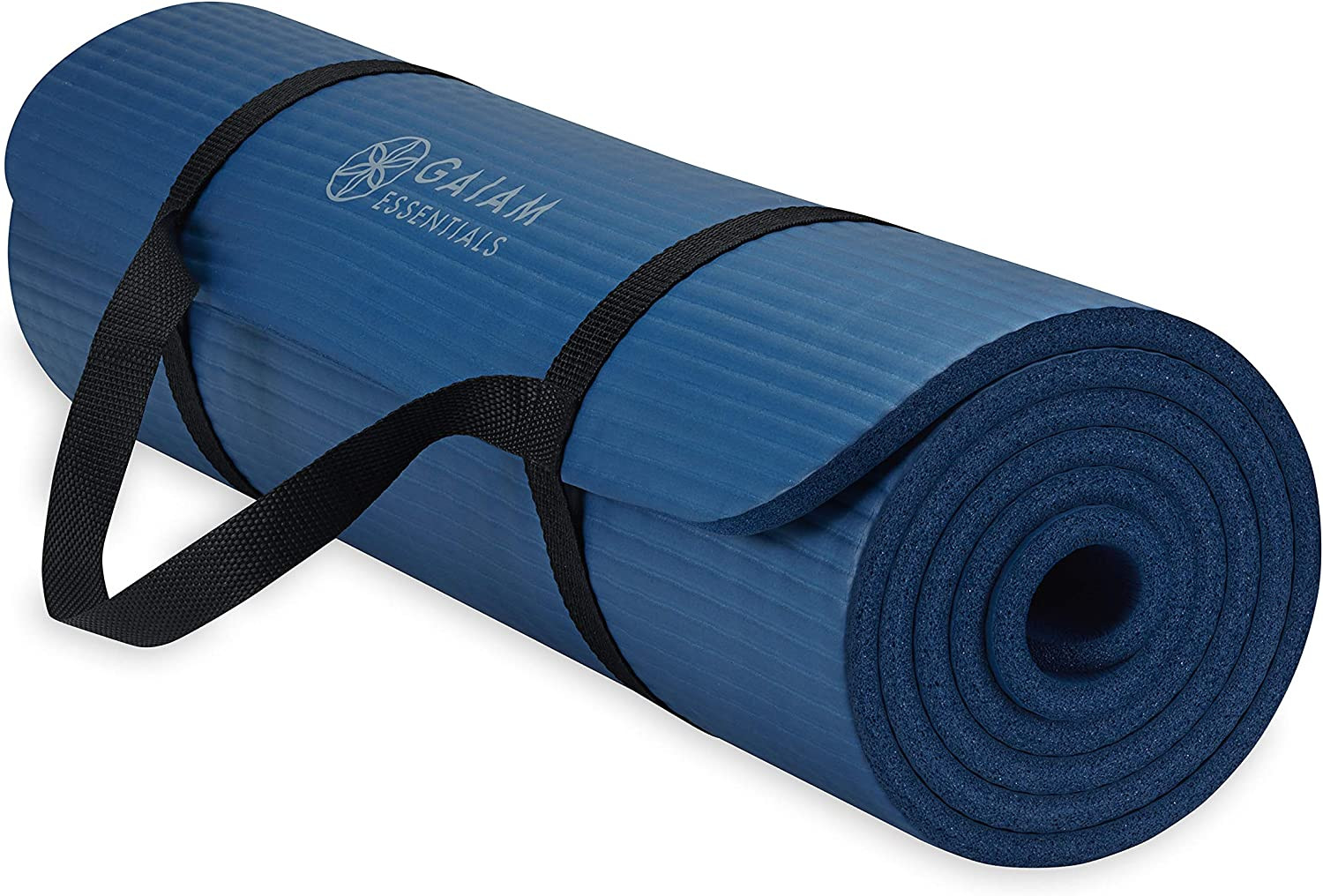 Yoga Mat, Pilates & Exercise Mat, Thick 2/5&Prime; (10mm) Workout Mat with Easy-Cinch